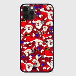 Чехол для iPhone 12 Pro Дед Санта, цвет: 3D-черный