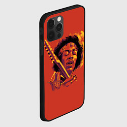 Чехол для iPhone 12 Pro Джимми Хендрикс, цвет: 3D-черный — фото 2
