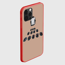 Чехол для iPhone 12 Pro Тетрадь смерти, цвет: 3D-красный — фото 2