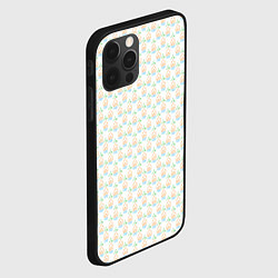 Чехол для iPhone 12 Pro Четыре элемента паттерн текстура, цвет: 3D-черный — фото 2
