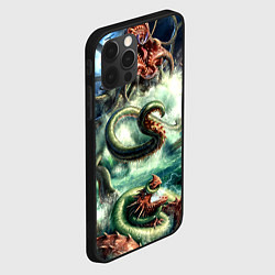 Чехол для iPhone 12 Pro Ктулху Лавкрафт, цвет: 3D-черный — фото 2