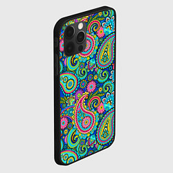Чехол для iPhone 12 Pro Славянские Узоры, цвет: 3D-черный — фото 2