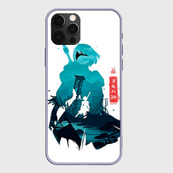 Чехол для iPhone 12 Pro NIER AUTOMATA 2B, цвет: 3D-светло-сиреневый