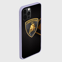 Чехол для iPhone 12 Pro LAMBORGHINI ЛАМБОРДЖИНИ, цвет: 3D-светло-сиреневый — фото 2