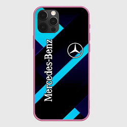 Чехол для iPhone 12 Pro Mercedes Benz, цвет: 3D-малиновый