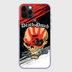 Чехол для iPhone 12 Pro Five Finger Death Punch 7, цвет: 3D-светло-сиреневый