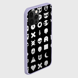 Чехол для iPhone 12 Pro Любовь смерть и роботы, цвет: 3D-светло-сиреневый — фото 2