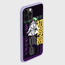 Чехол для iPhone 12 Pro Evangelion EVA 01, цвет: 3D-светло-сиреневый — фото 2