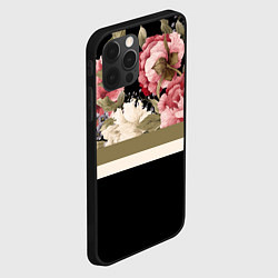 Чехол для iPhone 12 Pro Розы, цвет: 3D-черный — фото 2