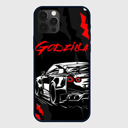 Чехол для iPhone 12 Pro NISSAN GT-R GODZILLA, цвет: 3D-черный