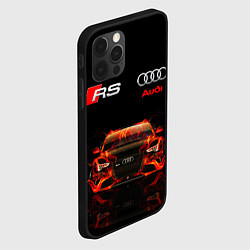 Чехол для iPhone 12 Pro AUDI RS 5 FIRE АУДИ РС 5, цвет: 3D-черный — фото 2