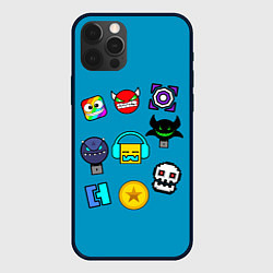 Чехол iPhone 12 Pro Geometry Dash: Icons