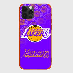 Чехол iPhone 12 Pro LOS ANGELES LAKERS ЛЕЙКЕРС