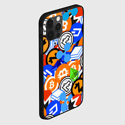 Чехол для iPhone 12 Pro КРИПТОВАЛЮТЫ CRYPTOCURRENCY, цвет: 3D-черный — фото 2