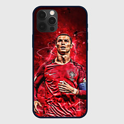 Чехол для iPhone 12 Pro Cristiano Ronaldo Portugal, цвет: 3D-черный