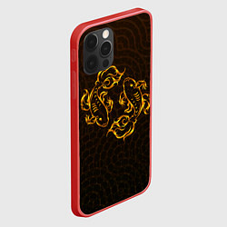 Чехол для iPhone 12 Pro Золотые рыбки, цвет: 3D-красный — фото 2