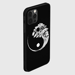 Чехол для iPhone 12 Pro Yin and Yang Bonsai Tree, цвет: 3D-черный — фото 2