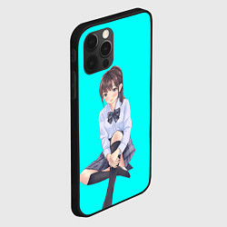 Чехол для iPhone 12 Pro Anime girl, цвет: 3D-черный — фото 2