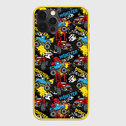 Чехол для iPhone 12 Pro MONSTER TRUCK, цвет: 3D-желтый