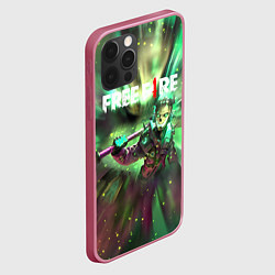 Чехол для iPhone 12 Pro FREEFIRE Battlegrounds Z, цвет: 3D-малиновый — фото 2