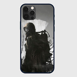 Чехол для iPhone 12 Pro STALKER 2 Gray, цвет: 3D-черный