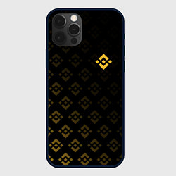 Чехол для iPhone 12 Pro BINANCE БИНАНС ПАТТЕРН, цвет: 3D-черный