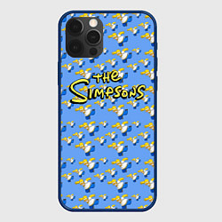 Чехол для iPhone 12 Pro Gomers pattern, цвет: 3D-тёмно-синий