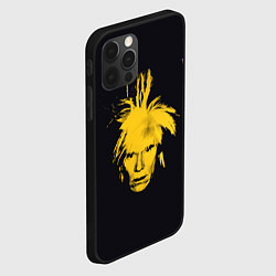 Чехол для iPhone 12 Pro Желтое лицо Энди Уорхол, цвет: 3D-черный — фото 2