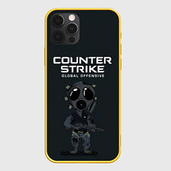 Чехол для iPhone 12 Pro CS GO COUNTER TERRORIS Z, цвет: 3D-желтый