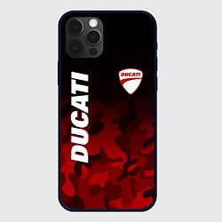 Чехол iPhone 12 Pro DUCATI ДУКАТИ КАМУФЛЯЖ