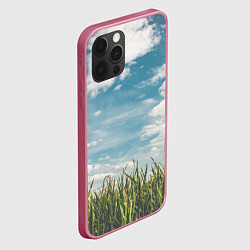 Чехол для iPhone 12 Pro Небушко и полюшко, цвет: 3D-малиновый — фото 2