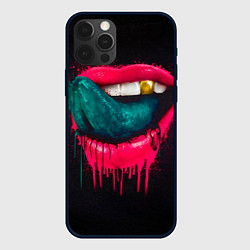 Чехол для iPhone 12 Pro Ядовитый поцелуй, цвет: 3D-черный