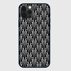 Чехол для iPhone 12 Pro Узор Арт деко, цвет: 3D-черный
