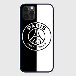 Чехол iPhone 12 Pro ФК ПСЖ PSG BLACK & WHITE