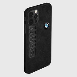 Чехол для iPhone 12 Pro BMW LOGO AND INSCRIPTION, цвет: 3D-черный — фото 2