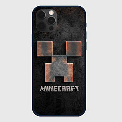 Чехол iPhone 12 Pro MINECRAFT TEXTURE IRON