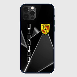 Чехол для iPhone 12 Pro Порше Porsche, цвет: 3D-черный
