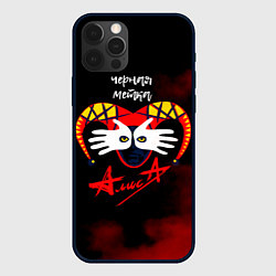 Чехол для iPhone 12 Pro Черная метка АлисА, цвет: 3D-черный