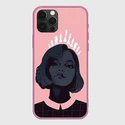 Чехол для iPhone 12 Pro Sweet Queen, цвет: 3D-малиновый
