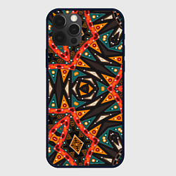 Чехол для iPhone 12 Pro Абстрактный арабский узор, цвет: 3D-черный