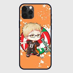 Чехол для iPhone 12 Pro Tsukishima Kei Haikyu Волейбол Z, цвет: 3D-черный