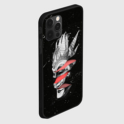 Чехол для iPhone 12 Pro Mask Brejcha, цвет: 3D-черный — фото 2