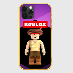 Чехол для iPhone 12 Pro ROBLOX РОБЛОКС Z, цвет: 3D-желтый