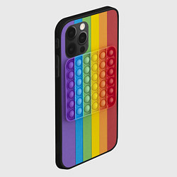 Чехол для iPhone 12 Pro ПОП ИТ ПОЛОСЫ, цвет: 3D-черный — фото 2