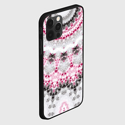 Чехол для iPhone 12 Pro Абстрактный современный фон, цвет: 3D-черный — фото 2