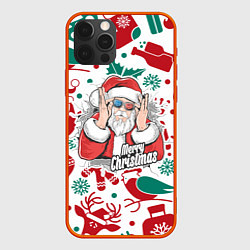 Чехол для iPhone 12 Pro Merry Christmas3D, цвет: 3D-красный