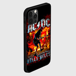 Чехол для iPhone 12 Pro ACDC HELLS BELLS, цвет: 3D-черный — фото 2