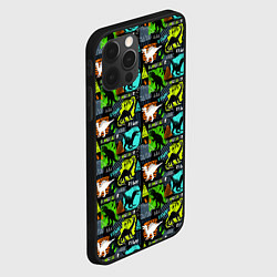 Чехол для iPhone 12 Pro Dinosaurs, цвет: 3D-черный — фото 2
