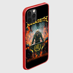 Чехол для iPhone 12 Pro Megadeth, цвет: 3D-красный — фото 2