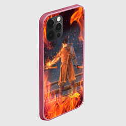 Чехол для iPhone 12 Pro Warrior Sekiro shadows die twice Z, цвет: 3D-малиновый — фото 2